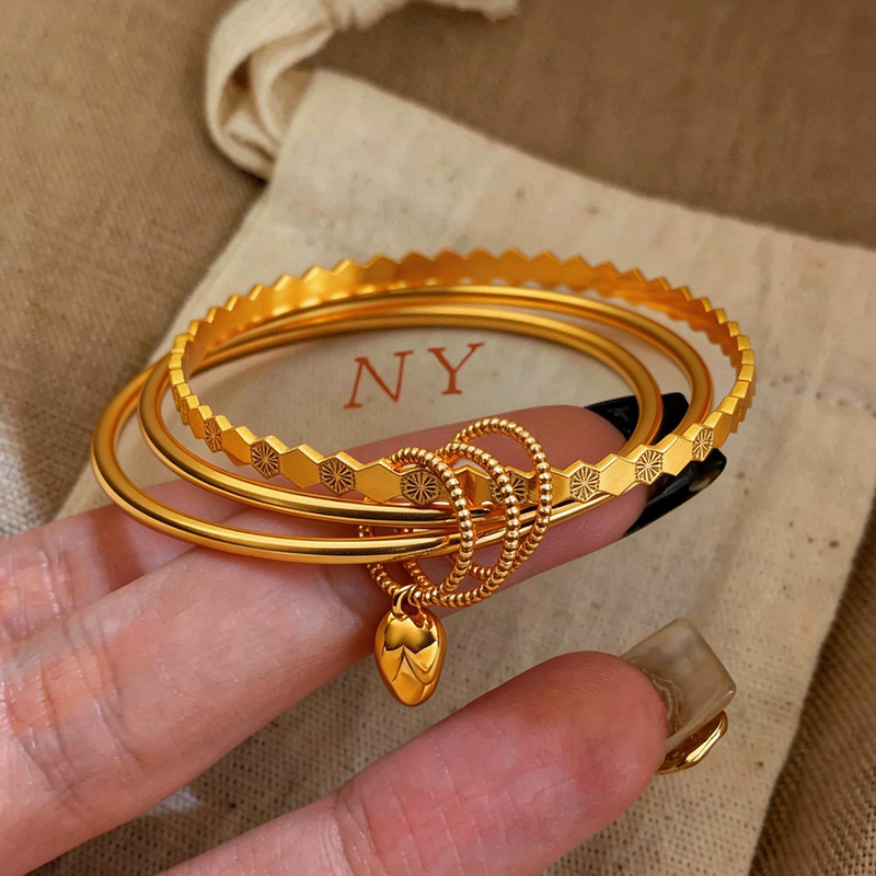 Luxury Lifestyle Beauty - ร้านขายทองคำ แบบเดียวกัน 9999 ทองคำแท้ 24K สร้อยข้อมือทองคำผู้หญิง