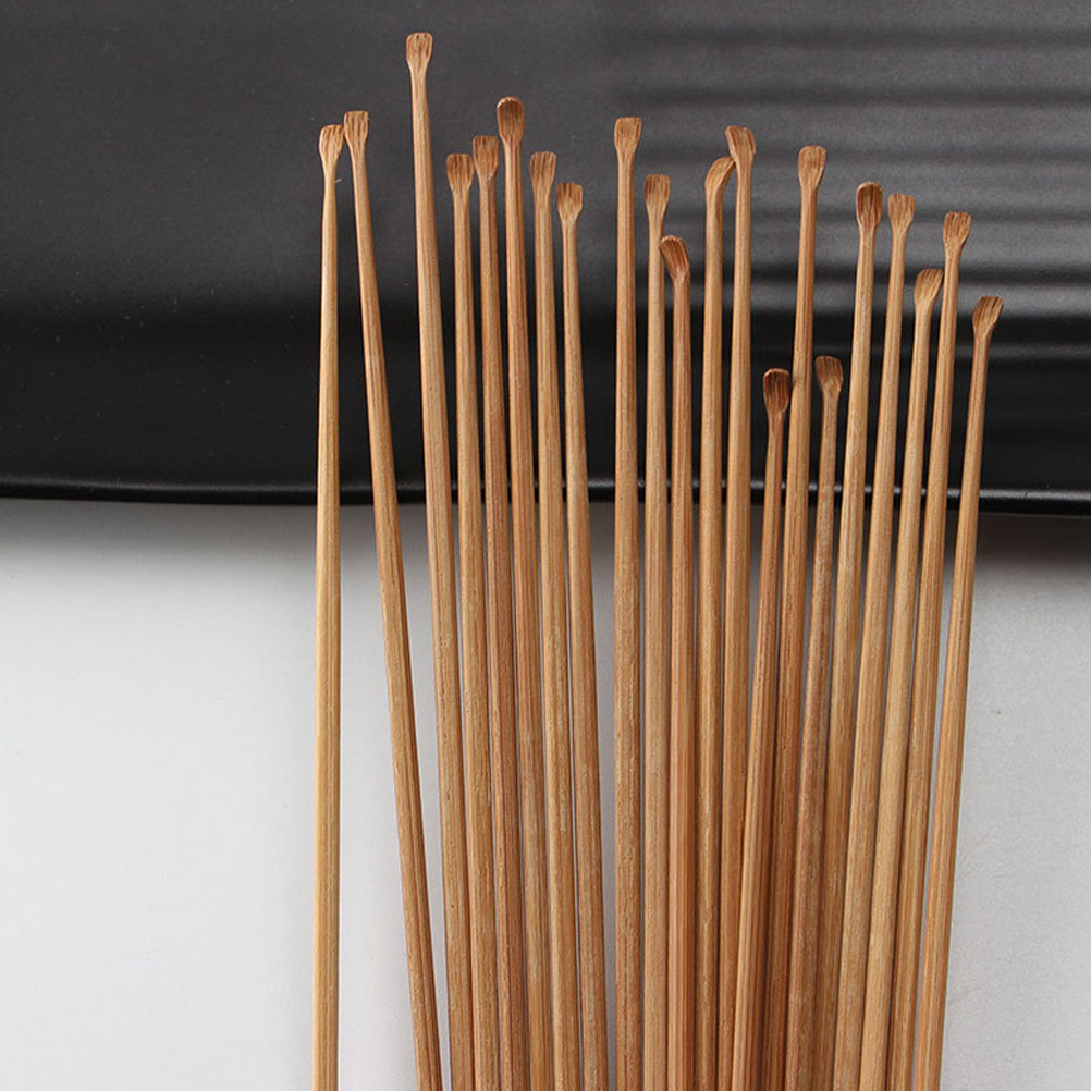 Bamboo Cutlery Set - ชุดอุปกรณ์ทำความสะอาดหูจากไม้ไผ่แบบมืออาชีพ ด้ามจับกันลื่นตามหลักสรีรศาสตร์เพื่อการกำจัดขี้หูอย่างปลอดภัยและมีประสิทธิภาพ ช้อนทำความสะอาดหู