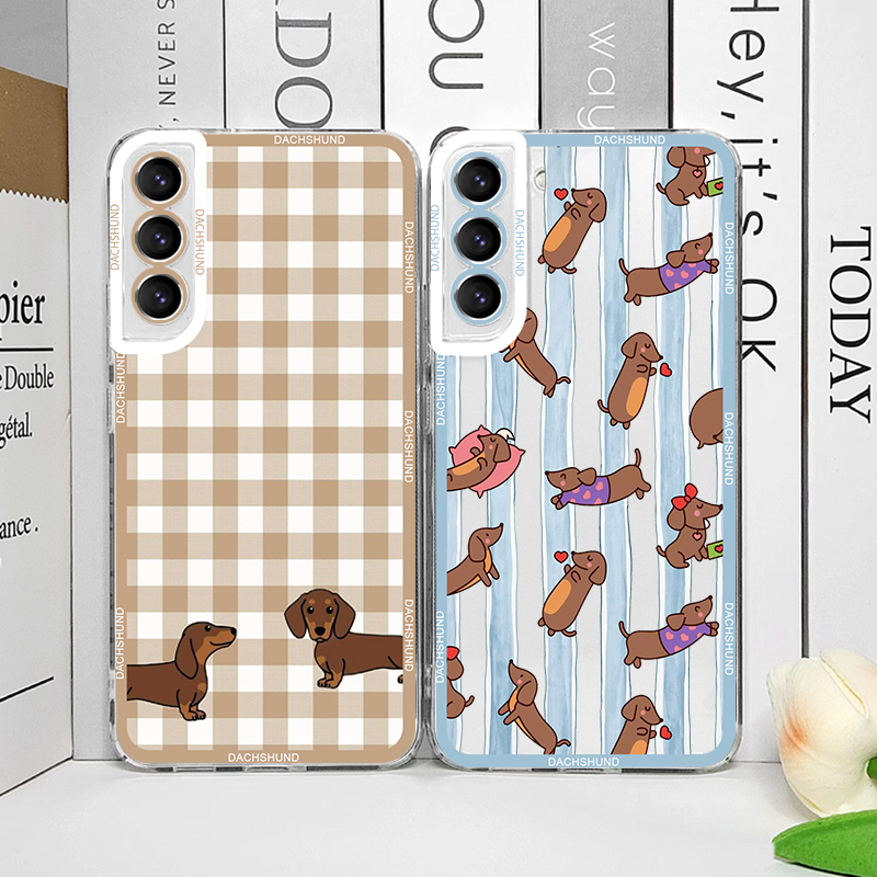 Samsung Galaxy S25 - เคสโทรศัพท์ลายสุนัขดัชชุนด์น่ารัก สำหรับ Samsung Galaxy S26 S25