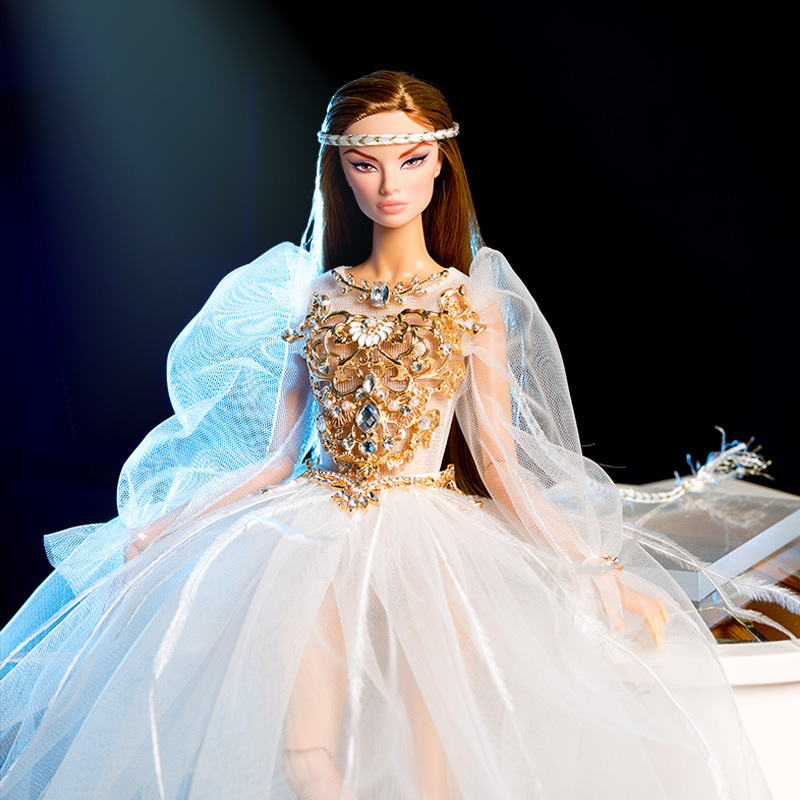 Luxury Lifestyle Girl - 1/6 32 ซม.FR ซุปเปอร์โมเดลเสื้อผ้าตุ๊กตาหรูหราร้านเสื้อผ้าแฟชั่นชุดกระโปรงสีขาวสีชมพูชุดอุปกรณ์เสริมชุดของขวัญชุดเจ้าหญิง
