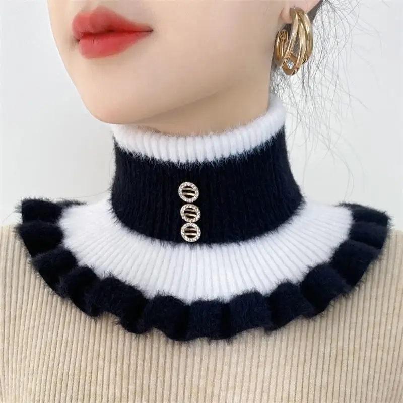 Velvet Jewelry Box - 2025 ใหม่ถักลายLapel COLLARความอบอุ่นคอสําหรับผู้หญิงหนาเลียนแบบMink Velvetปลอมคอผ้าพันคอคอ