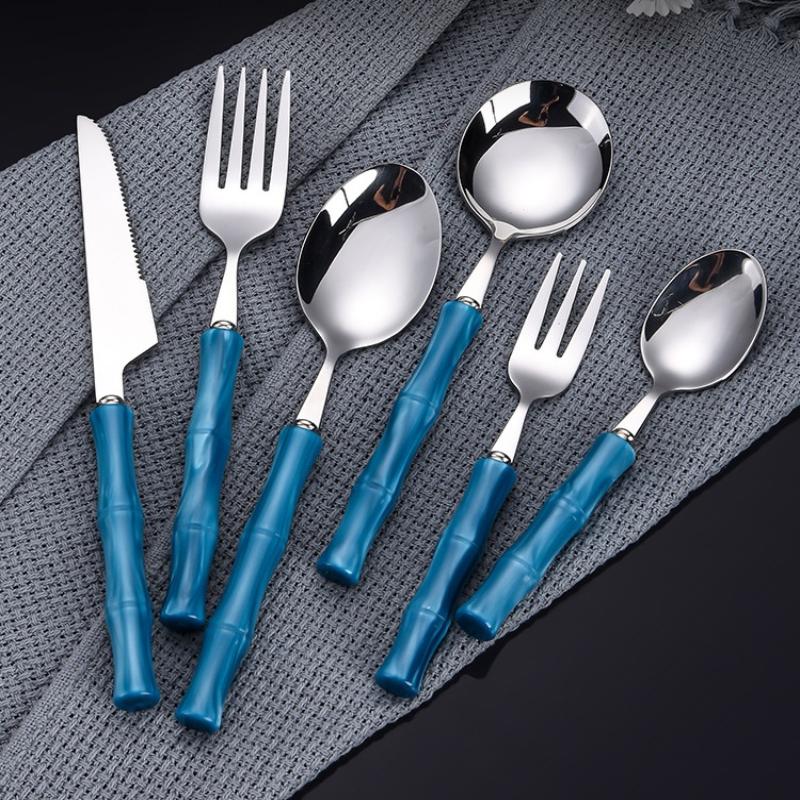 ชุดช้อนส้อมสแตนเลสพร้อมด้ามจับ - Bamboo Cutlery Set บทวิจารณ์และราคา