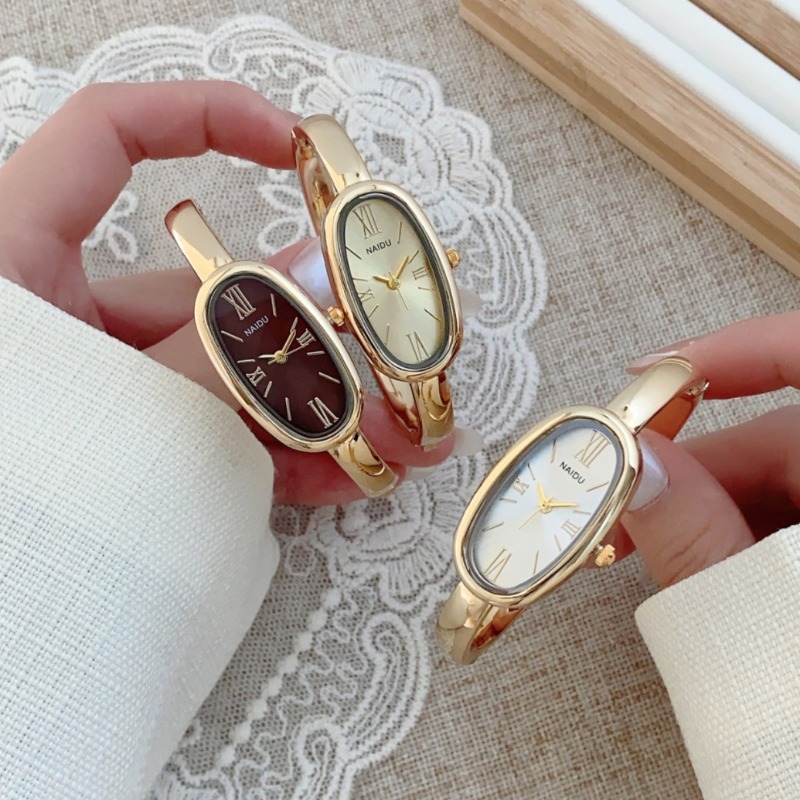 นาฬิกาข้อมือควอตซ์ทรงรี หน้าปั - Luxury Lifestyle Women บทวิจารณ์และราคา