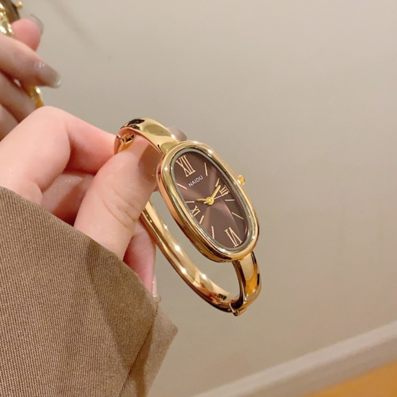 นาฬิกาข้อมือควอตซ์ทรงรี หน้าปั - Luxury Lifestyle Women บทวิจารณ์และราคา