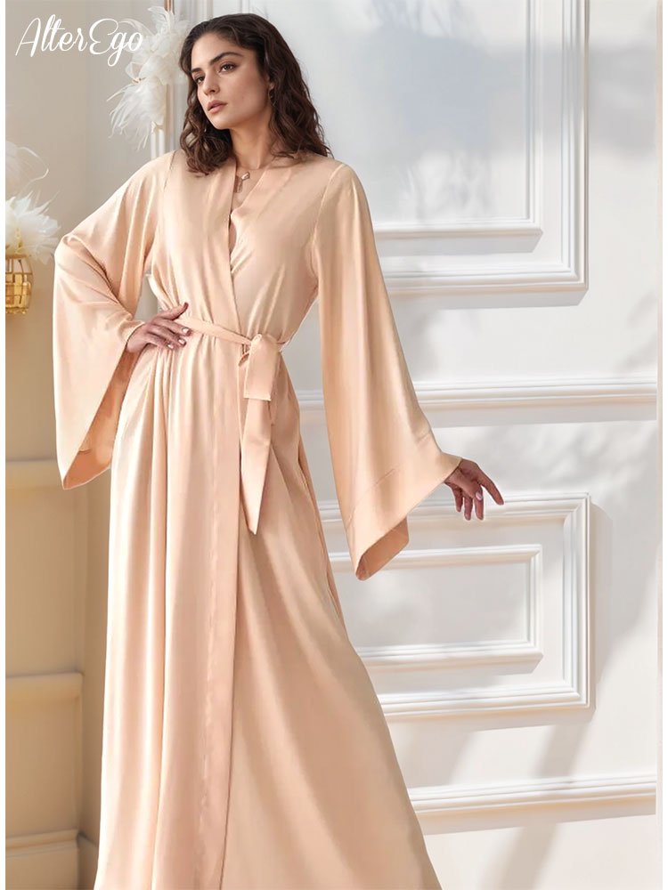 ความยาวชั้นเจ้าสาวKimono Beige - Luxury Lifestyle Women บทวิจารณ์และราคา