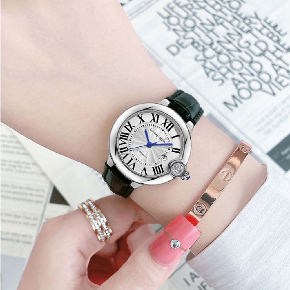 นาฬิกาควอทซ์ผู้หญิงสไตล์อินฟลู - Luxury Lifestyle Dating บทวิจารณ์และราคา