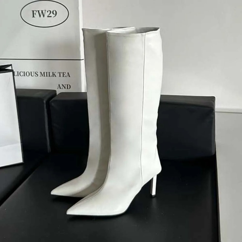 รองเท้าบูทผู้หญิงทรงยาวหรูหรา  - Luxury Lifestyle Shoes บทวิจารณ์และราคา