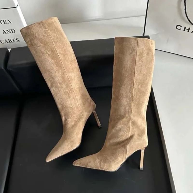 รองเท้าบูทผู้หญิงทรงยาวหรูหรา  - Luxury Lifestyle Shoes บทวิจารณ์และราคา