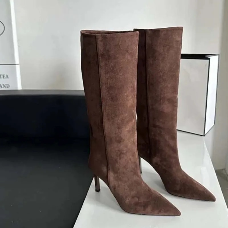 รองเท้าบูทผู้หญิงทรงยาวหรูหรา  - Luxury Lifestyle Shoes บทวิจารณ์และราคา