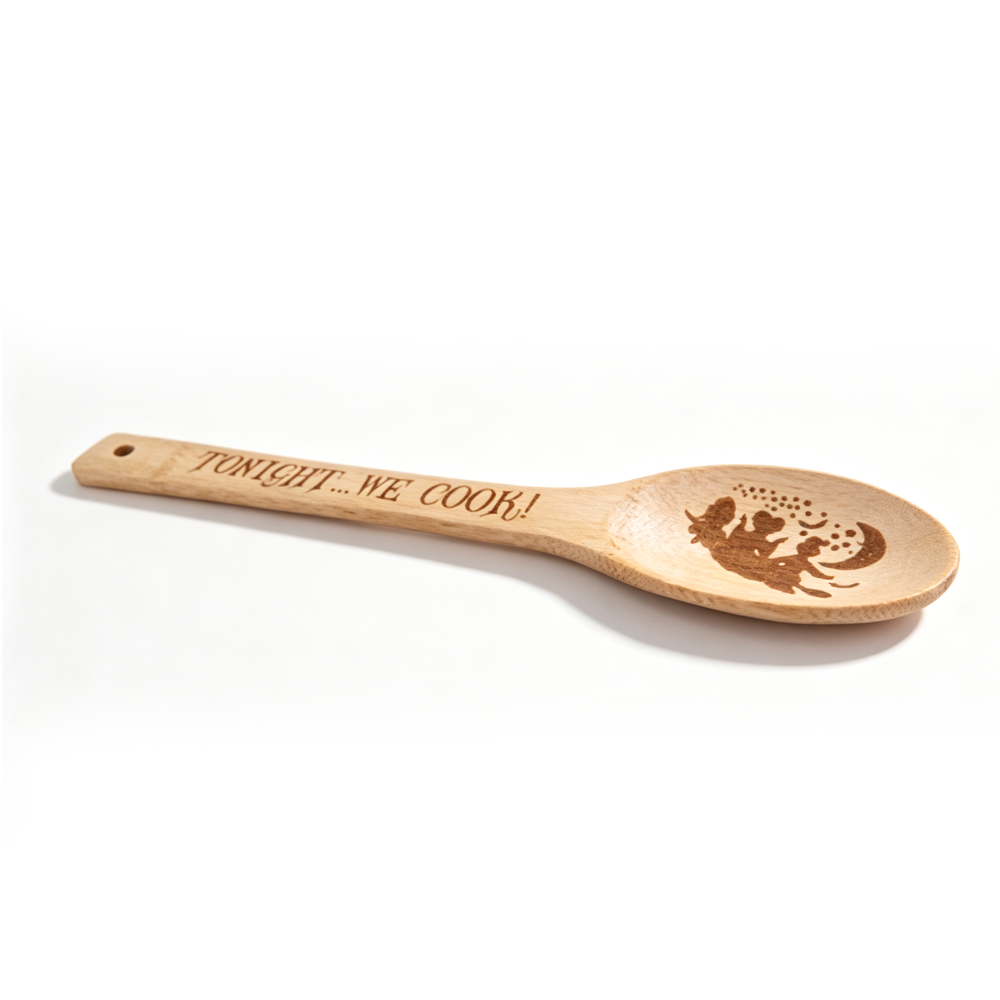 ช้อนไม้ไผ่สลักลายแม่มดโฮคัส โพ - Bamboo Cutlery Set บทวิจารณ์และราคา