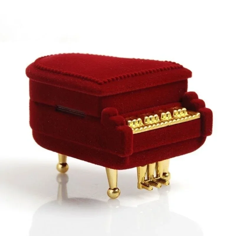 กล่องแหวนกำมะหยี่ทรงเปียโนน่าร - Velvet Jewelry Box บทวิจารณ์และราคา