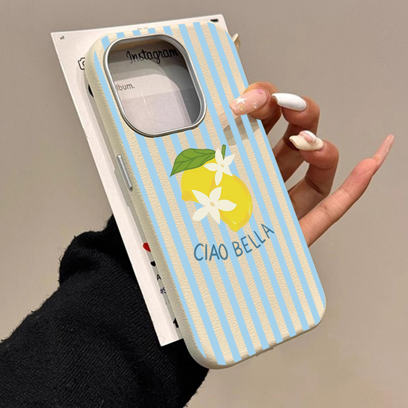 เคสลายทางเลมอนสไตล์เรโทร เหมาะ - Samsung Galaxy S25 บทวิจารณ์และราคา