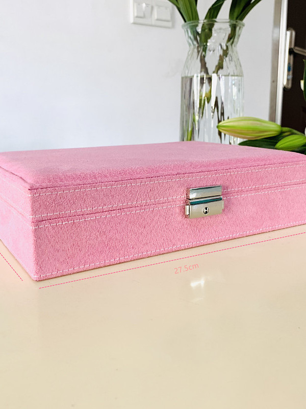 กล่องเครื่องประดับทำมือสไตล์ยุ - Velvet Jewelry Box บทวิจารณ์และราคา