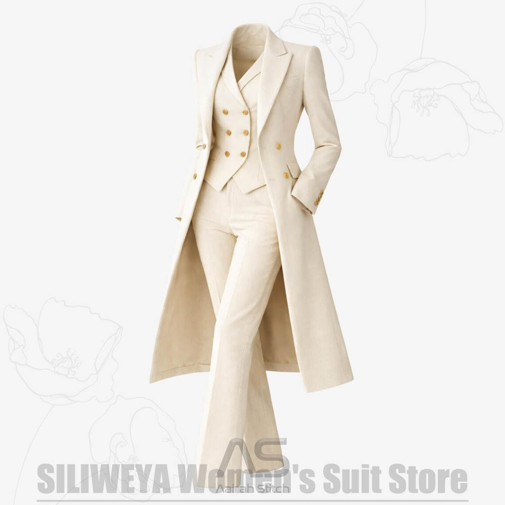ชุดสูทผู้หญิง 3 ชิ้น แบบกระดุม - Luxury Lifestyle Women บทวิจารณ์และราคา