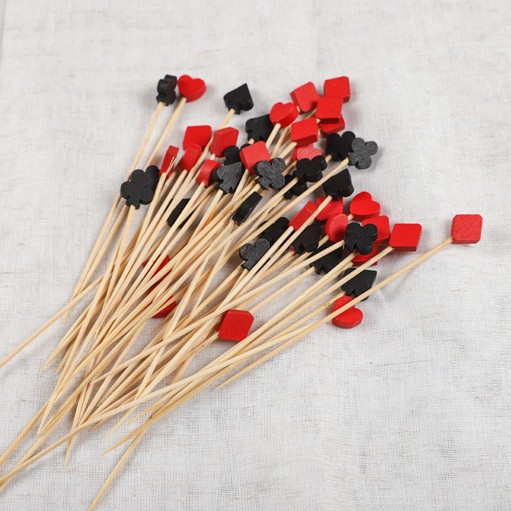 100ชิ้นคาสิโนลาสเวกัสโป๊กเกอร์ - Bamboo Cutlery Set บทวิจารณ์และราคา