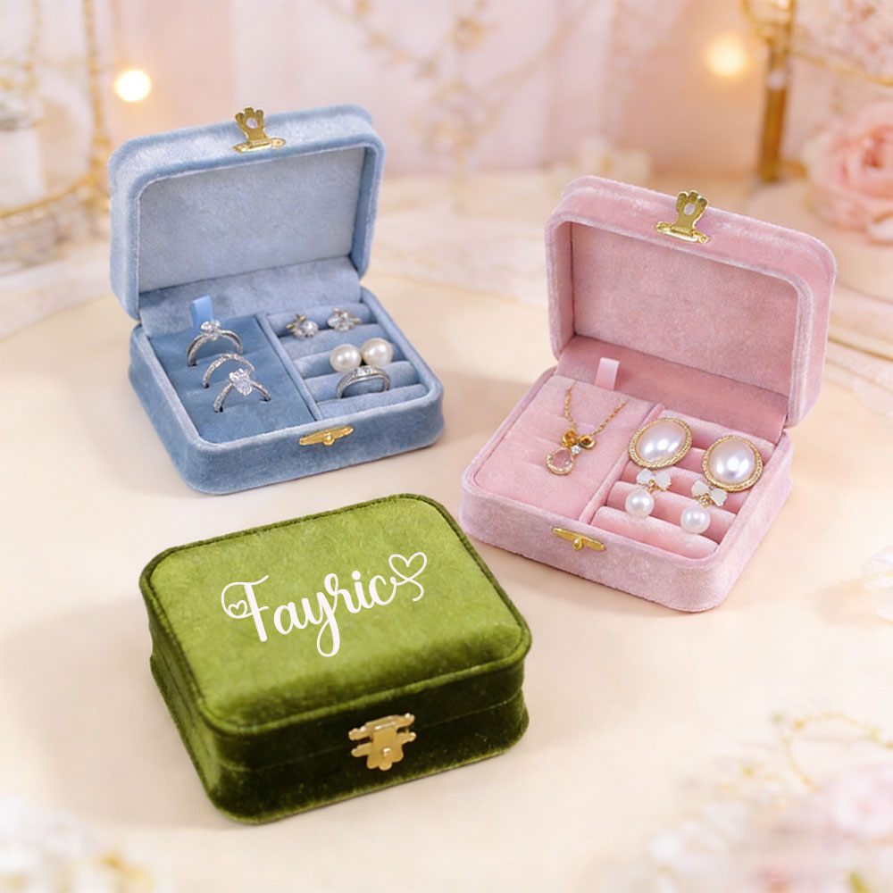 กล่องเครื่องประดับกำมะหยี่แบบป - Velvet Jewelry Box บทวิจารณ์และราคา