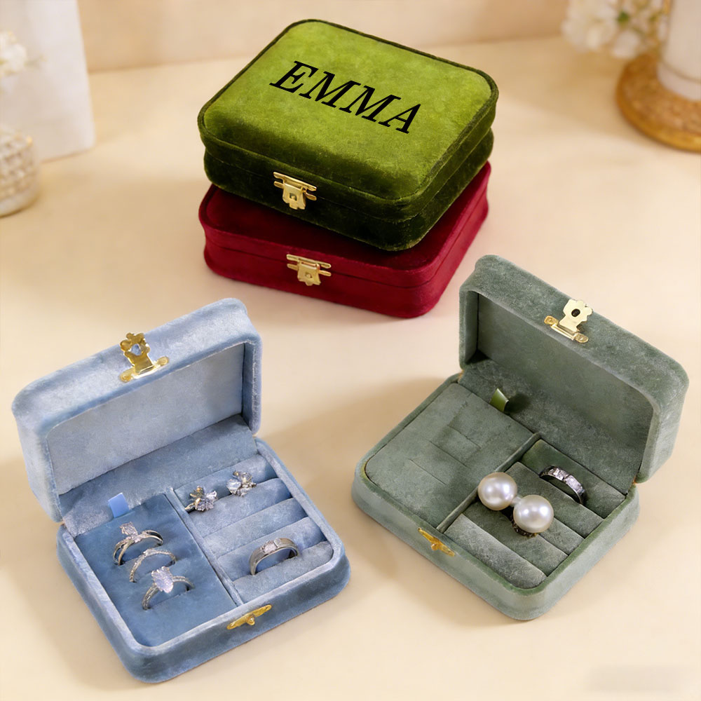 กล่องเครื่องประดับกำมะหยี่แบบป - Velvet Jewelry Box บทวิจารณ์และราคา