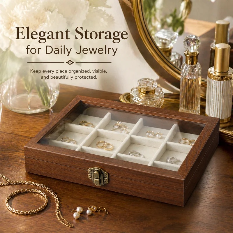 กล่องเก็บเครื่องประดับกำมะหยี่ - Velvet Jewelry Box บทวิจารณ์และราคา