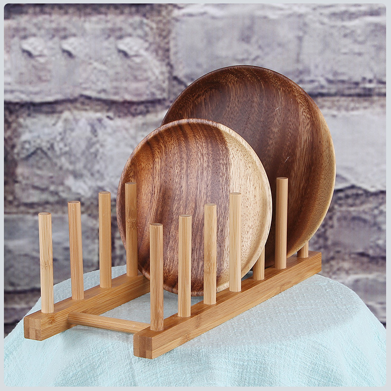 ห้องครัวDrainer Rackจานหม้อฝาป - Bamboo Cutlery Set บทวิจารณ์และราคา