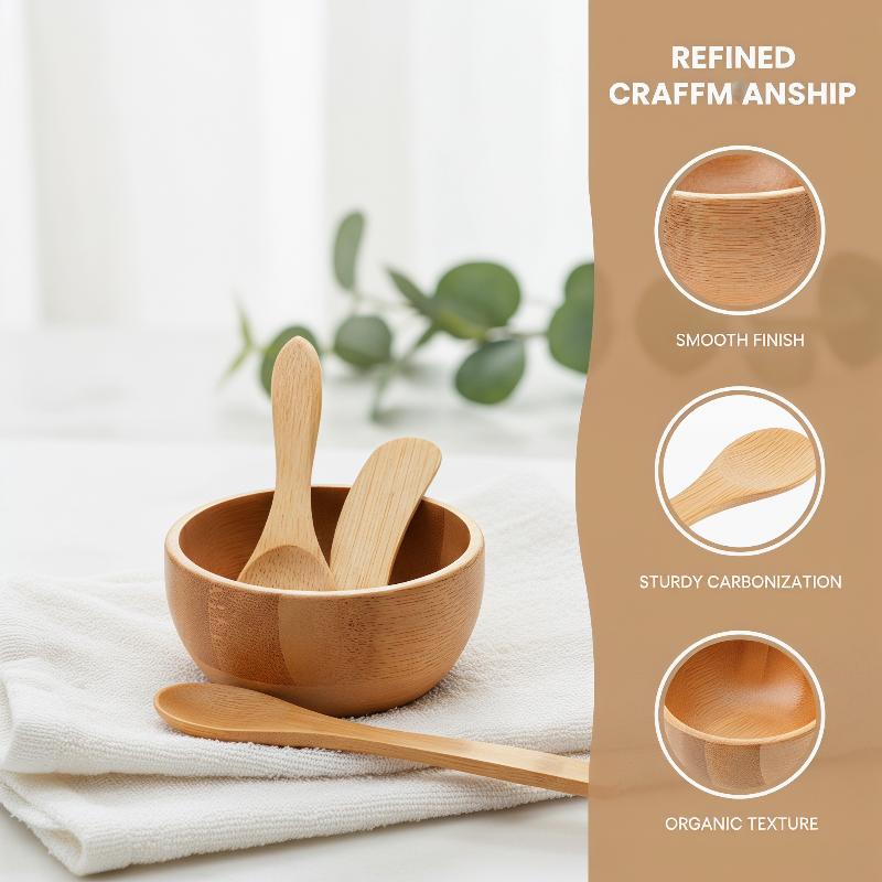 ชุดชามผสมมาส์กหน้าขนาดเล็ก 3 ช - Bamboo Cutlery Set บทวิจารณ์และราคา